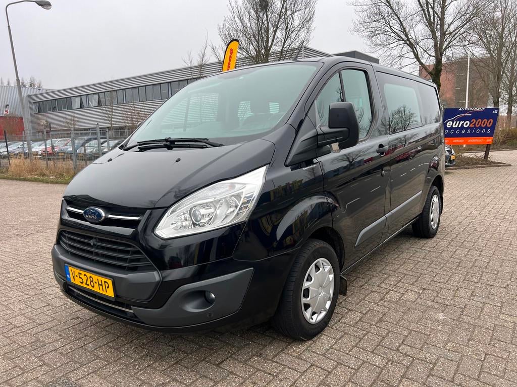 Ford Transit Custom 270 2.0 TDCI Ambiente DC - NETJES !, Auto's, Voorwielaandrijving, Stof, 4 cilinders, Bedrijf