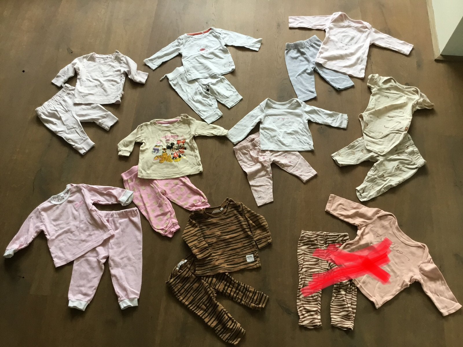 Pyjama’s maat 62 meisje 62/68 pyjama, Ophalen of Verzenden, Zo goed als nieuw, Meisje, Nacht- of Onderkleding