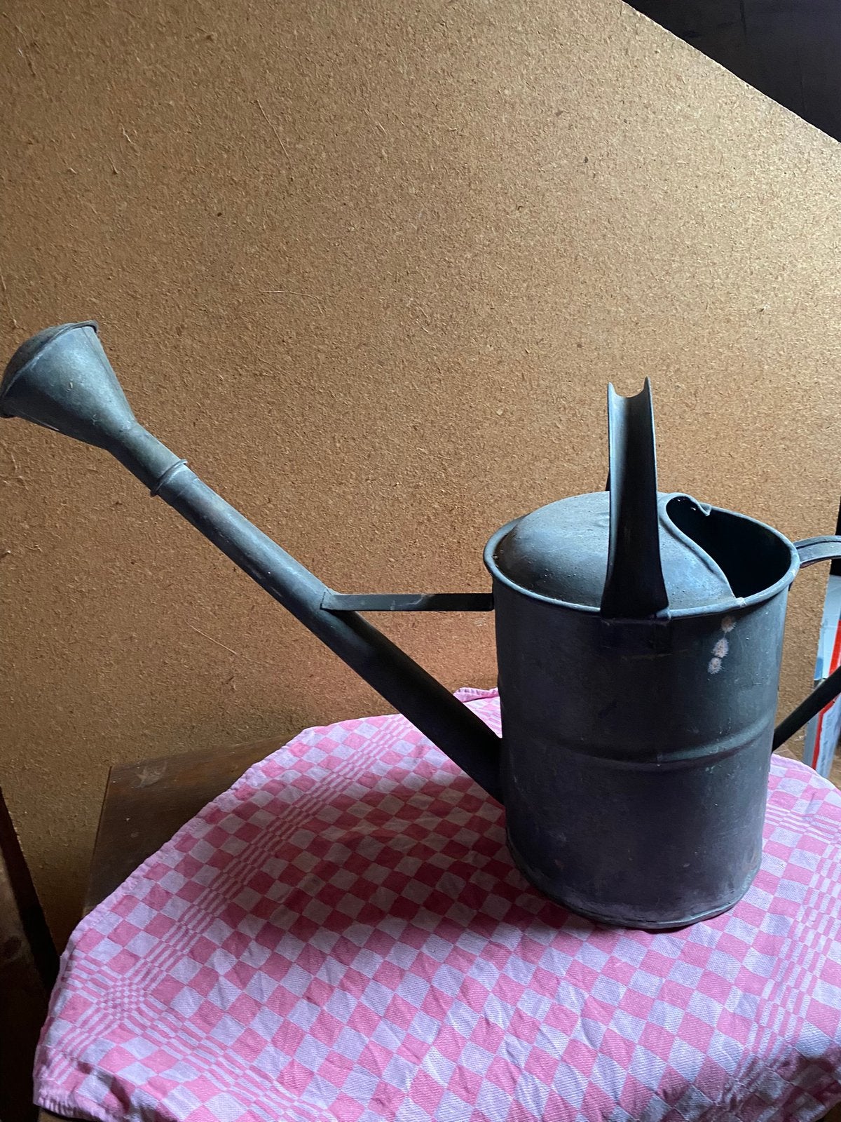 Zinken gieter, Ophalen