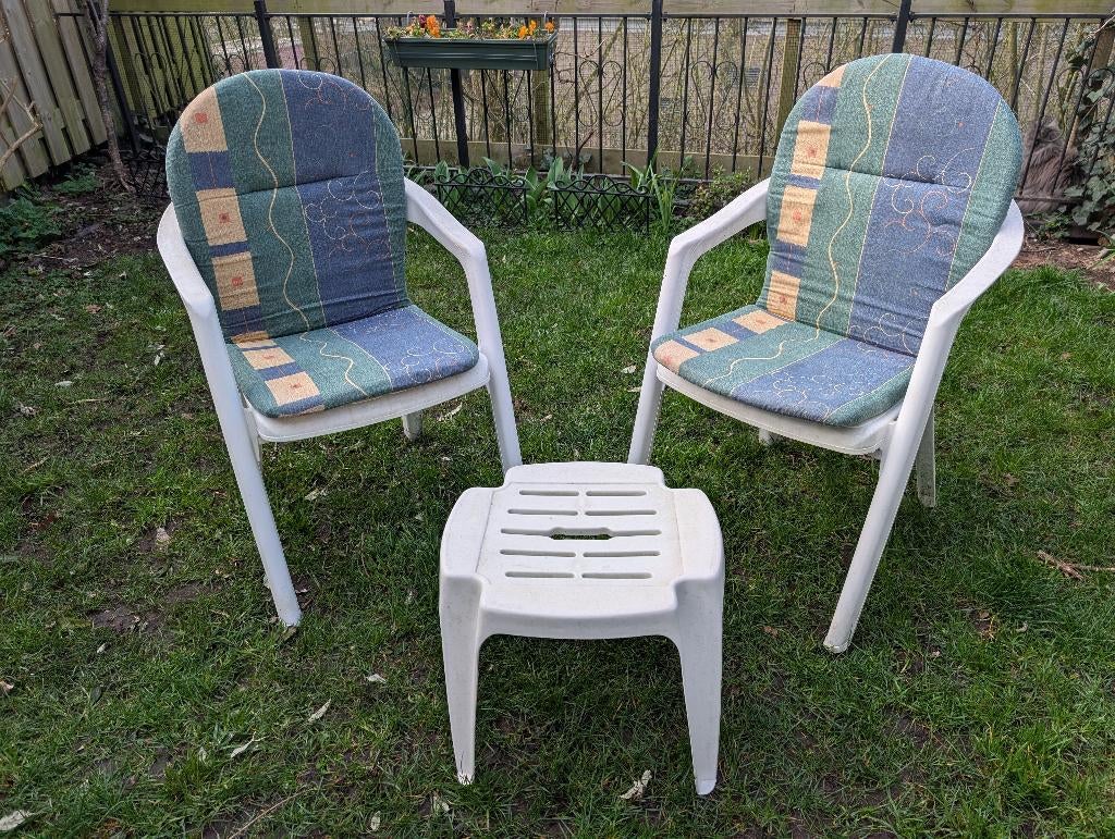 Tuinset, Kunststof, Gebruikt, Bijzettafel, Tuinset
