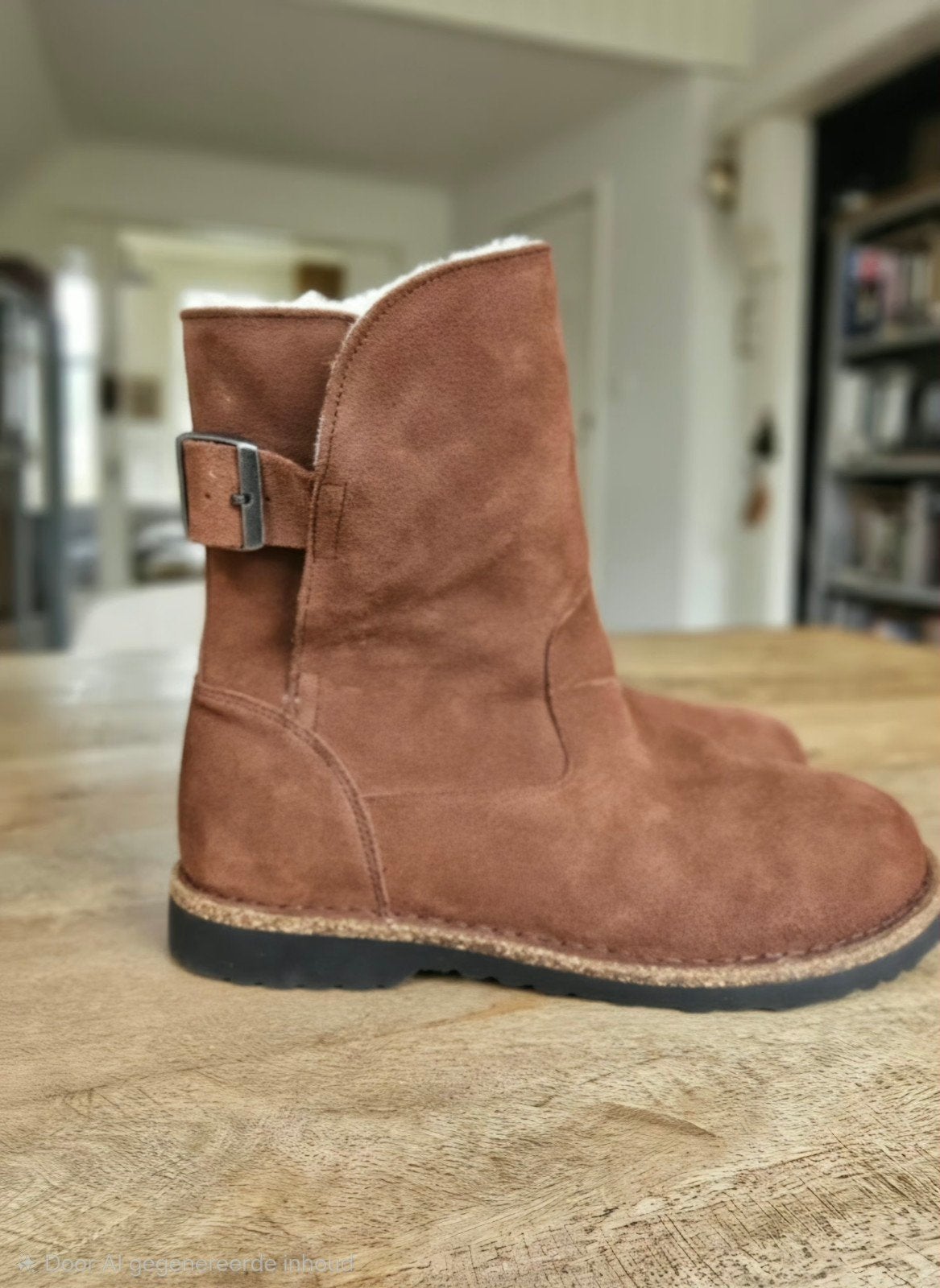 Birkenstock Uppsala Shearling 41 laarzen boots. Bruin cognac, Bruin, Lage of Enkellaarzen, Ophalen of Verzenden, Zo goed als nieuw