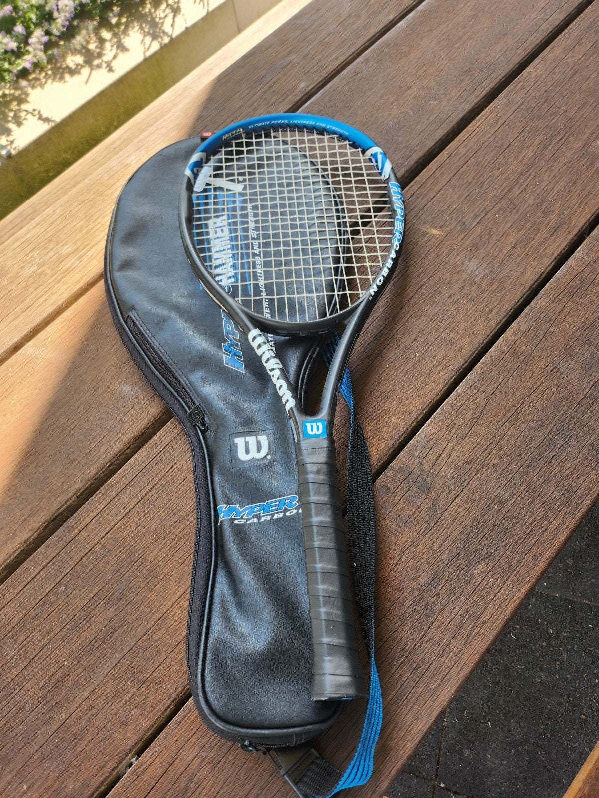 Wilson Hyper Hammer L3 Grip, Ophalen of Verzenden, Zo goed als nieuw, Wilson, Racket