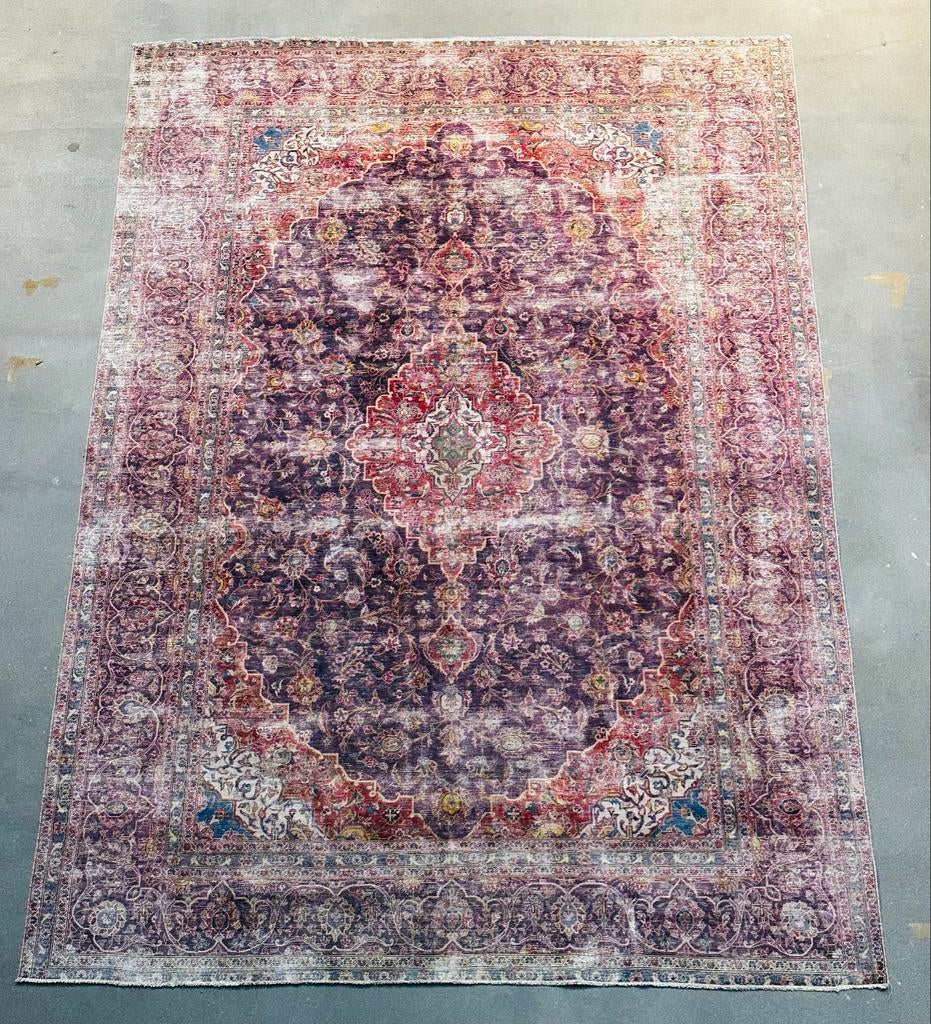 Perzisch Rozenkelim tapijt, handgeknoopt, 388 x 273cm, Huis en Inrichting, Stoffering | Tapijten en Kleden, Gebruikt, Ophalen of Verzenden