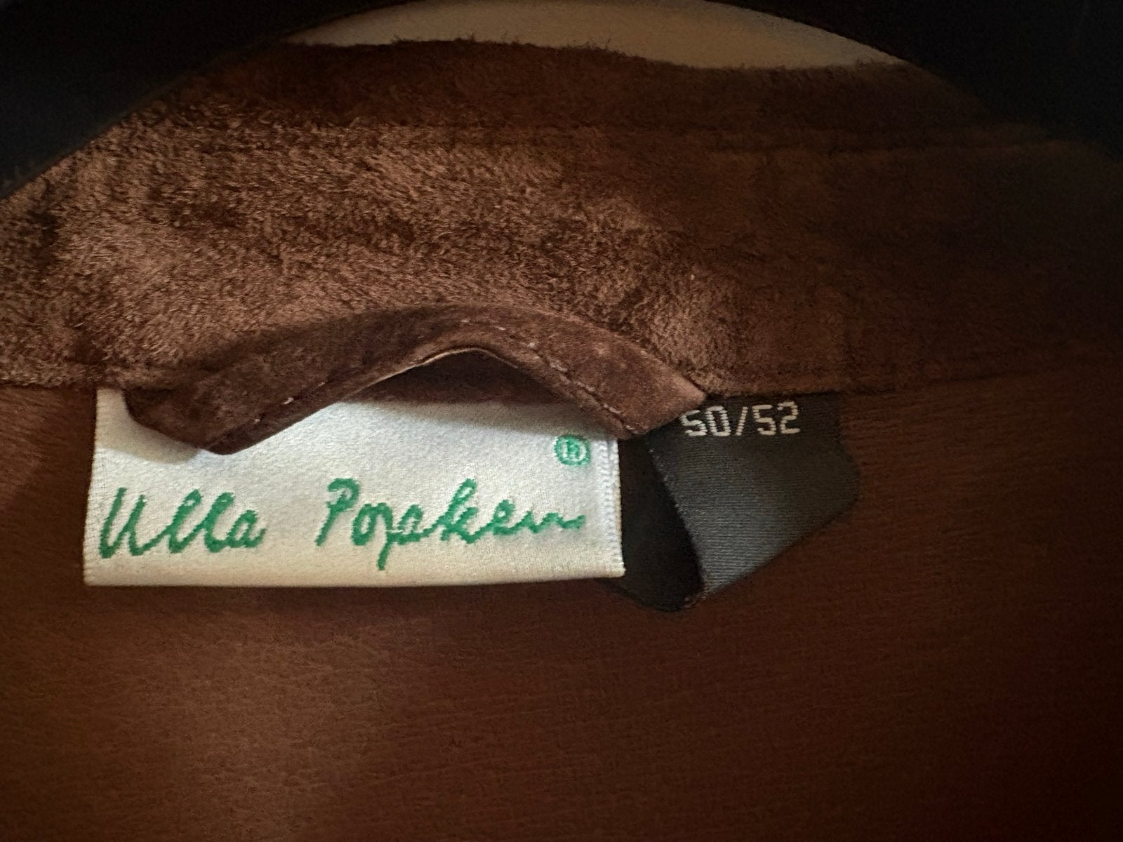 Ulla Popken suède jas - Bruin, Ophalen of Verzenden, Zo goed als nieuw, Maat 46/48 (XL) of groter, Bruin