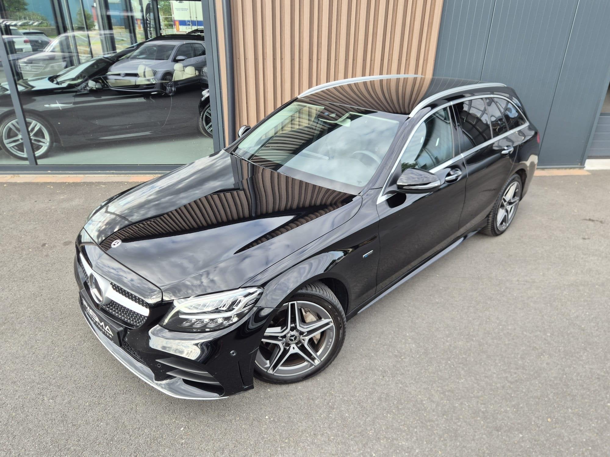 Mercedes-Benz C-klasse Estate 300e T AMG Line | Clima | Navi, Automaat, Zwart, 4 cilinders, 320 pk