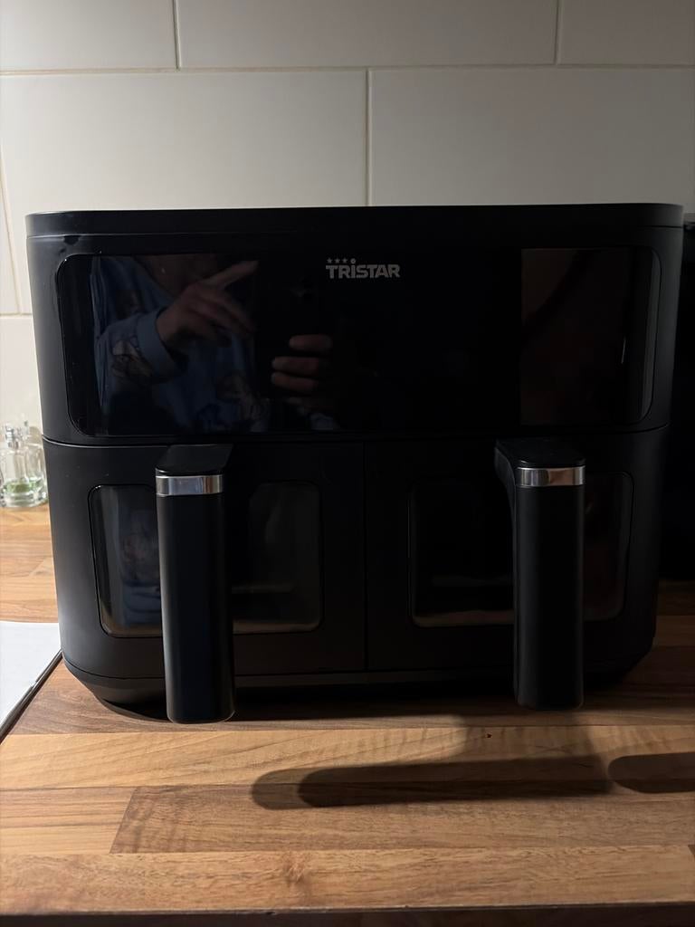 Tristar Dubbele Mand Airfryer - Zo goed als nieuw, Ophalen of Verzenden, Zo goed als nieuw, Airfryer, 1500 gram of meer