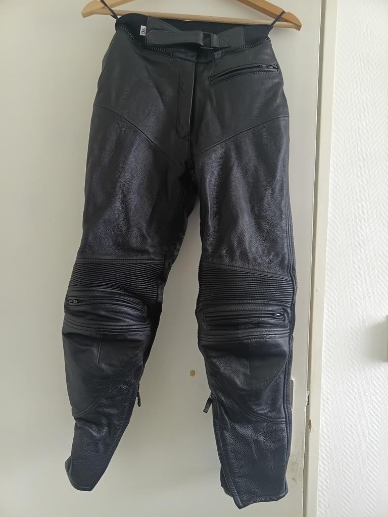 IXS Leren Motorbroek - Zwart, Heren, Motoren, Broek | leer, Kinderen, Ophalen of Verzenden, IXS