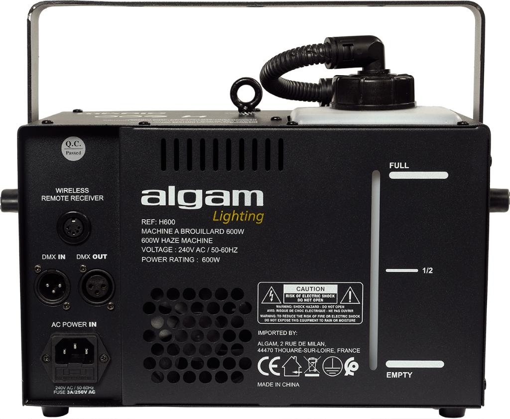 ALGAM LIGHTING - H600 Hazer, Geluidgestuurd, Nieuw, Ophalen of Verzenden, .