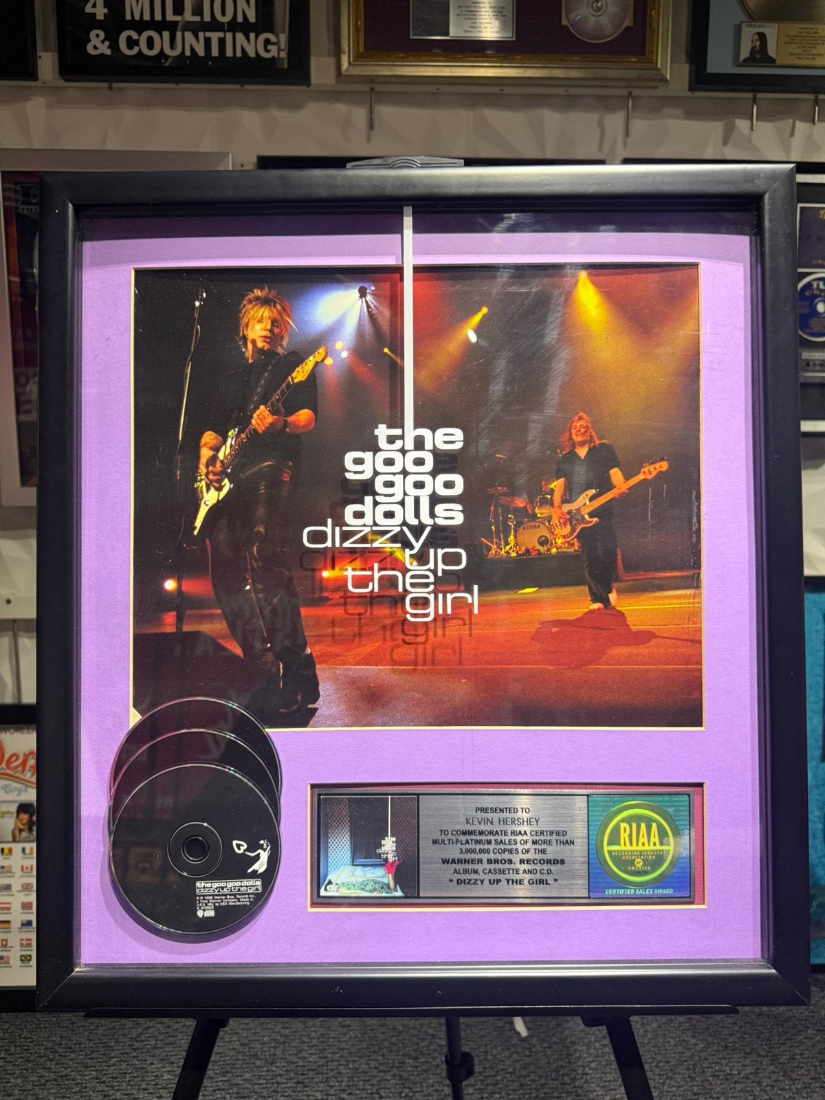 The Goo Goo Dolls - Dizzy up the girl 3x Platina Award, Verzamelen, Ophalen of Verzenden, Zo goed als nieuw, Cd of Plaat