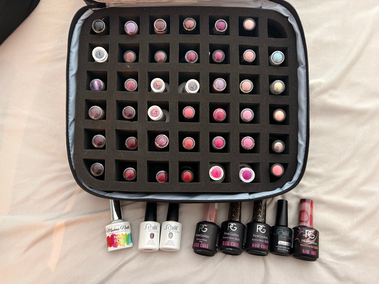 Grote collectie Pink Gellac, Lakkie en Naillit met toebehore, Ophalen of Verzenden, Gebruikt, Overige typen