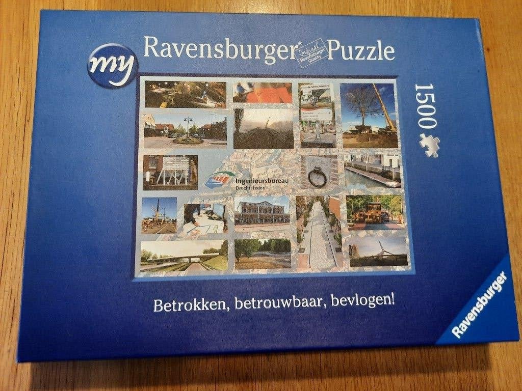 Ravensburger puzzle Ingenieursbureau Drechtsteden, nieuw, Ophalen of Verzenden, 500 t/m 1500 stukjes, Nieuw