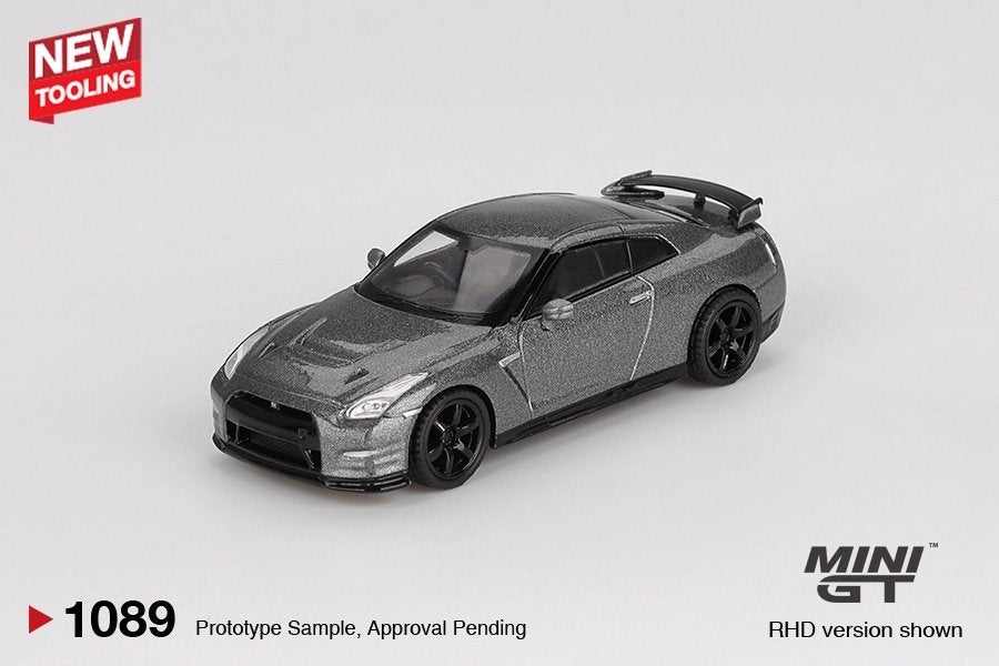 Mini GT 1:64 NISSAN GT-R 2013 Dark Metal Gray RHD, -, Nieuw, Ophalen of Verzenden, -
