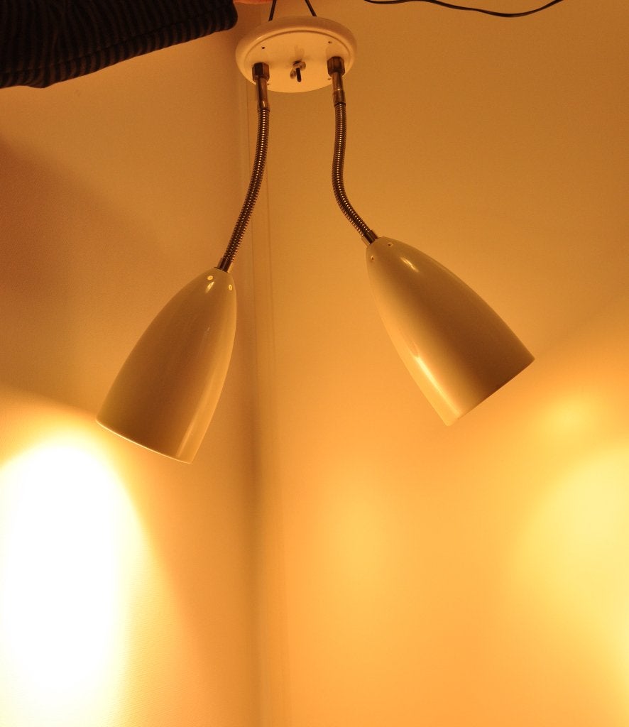 Plafond spots | N.V. Geel | Creme | Vintage | Uniek |, Huis en Inrichting, Lampen | Spots, Gebruikt, Inclusief lichtbron, Overige lichtbronnen