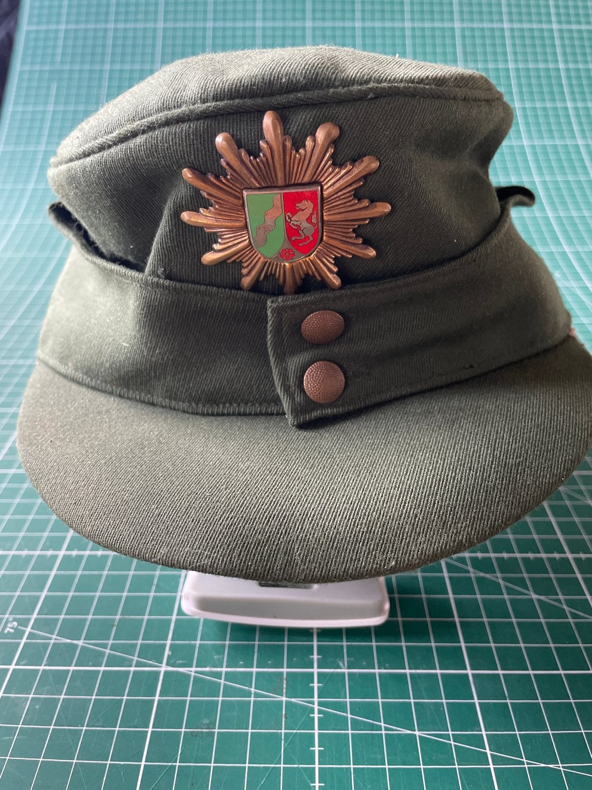 Duitse politie veldmuts - Ongebruikt, Ophalen of Verzenden, Overige soorten, Duitsland, Helm of Baret