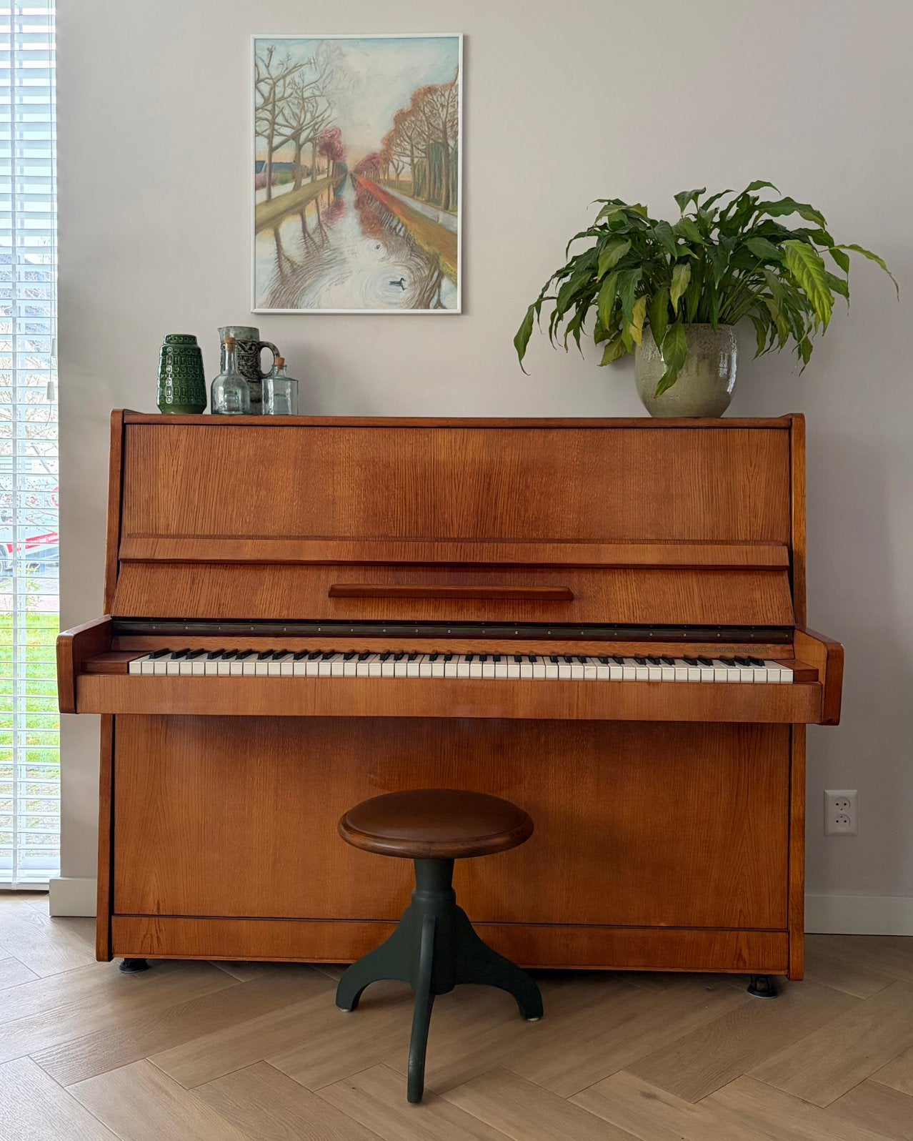 GRATIS afhalen piano, Ophalen, Gebruikt, Bruin, Piano