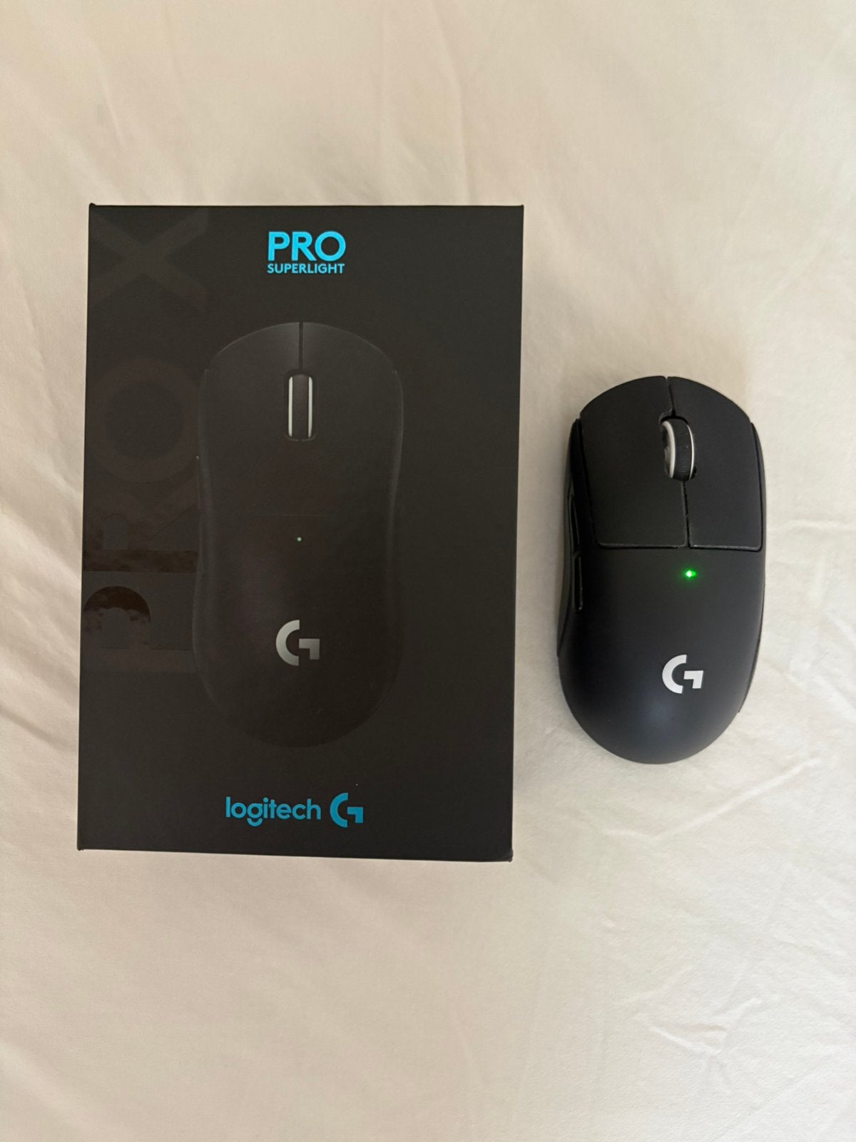 LOGITECH G PRO X SUPERLIGHT, Computers en Software, Ophalen, Rechtshandig, Muis, Gaming muis