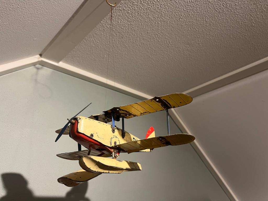 2 meccano vliegtuigen vliegtuig constructor zoldervondst !, Antiek en Kunst, Ophalen of Verzenden