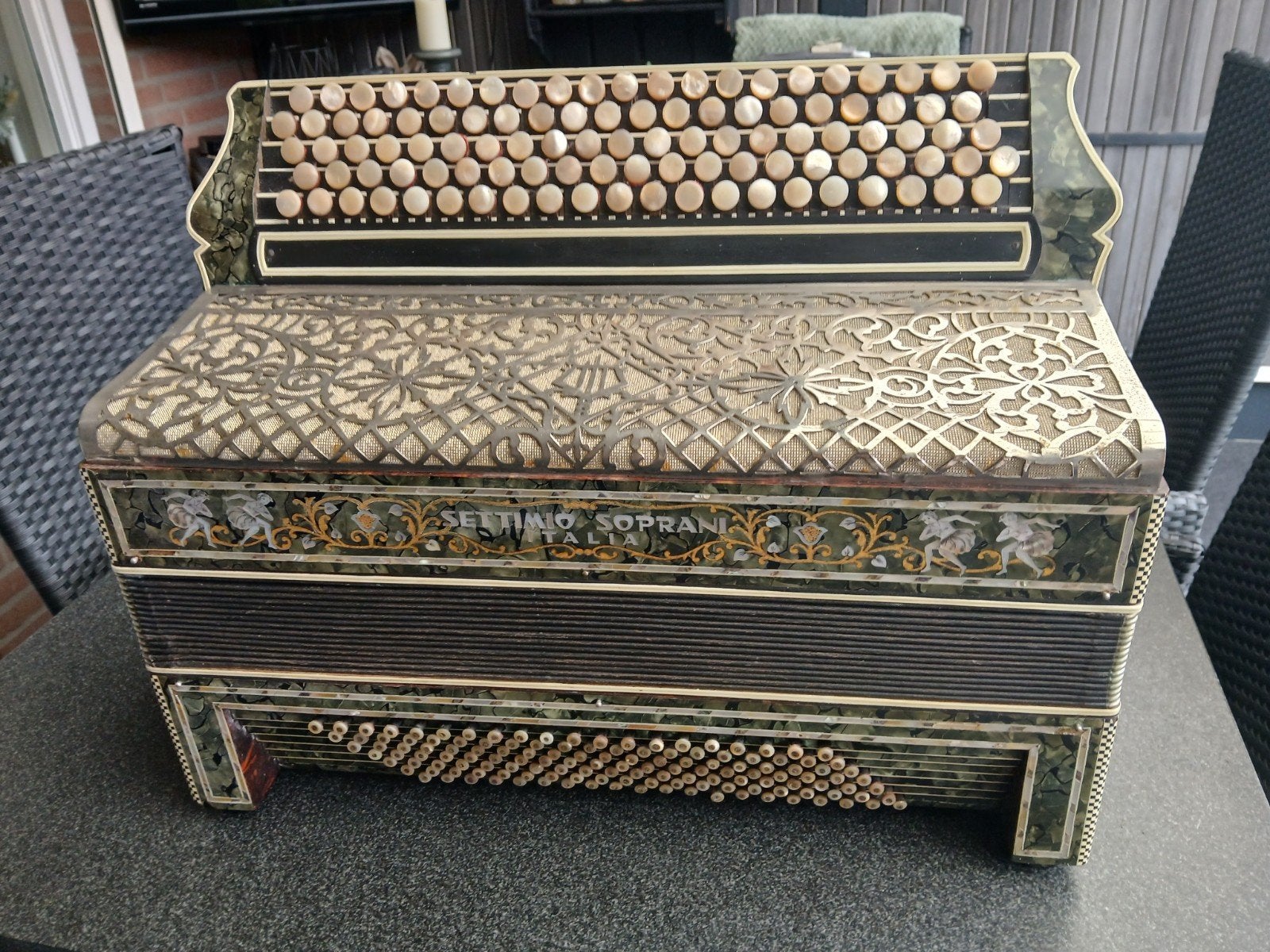 Settimio Soprani accordeon perfecte staat., Ophalen of Verzenden, Overige merken