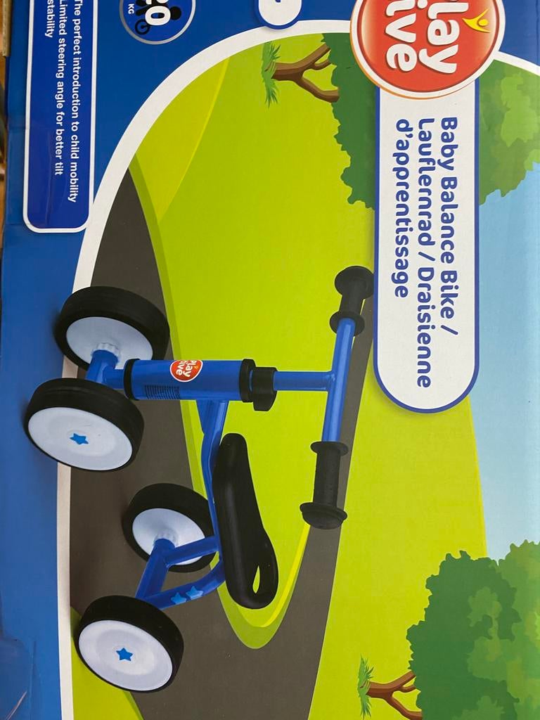 Playtive Loopfiets - Blauw, 4 wielen, Fietsen en Brommers, Fietsen | Kinderfietsjes, Nieuw, Minder dan 16 inch, Ophalen of Verzenden