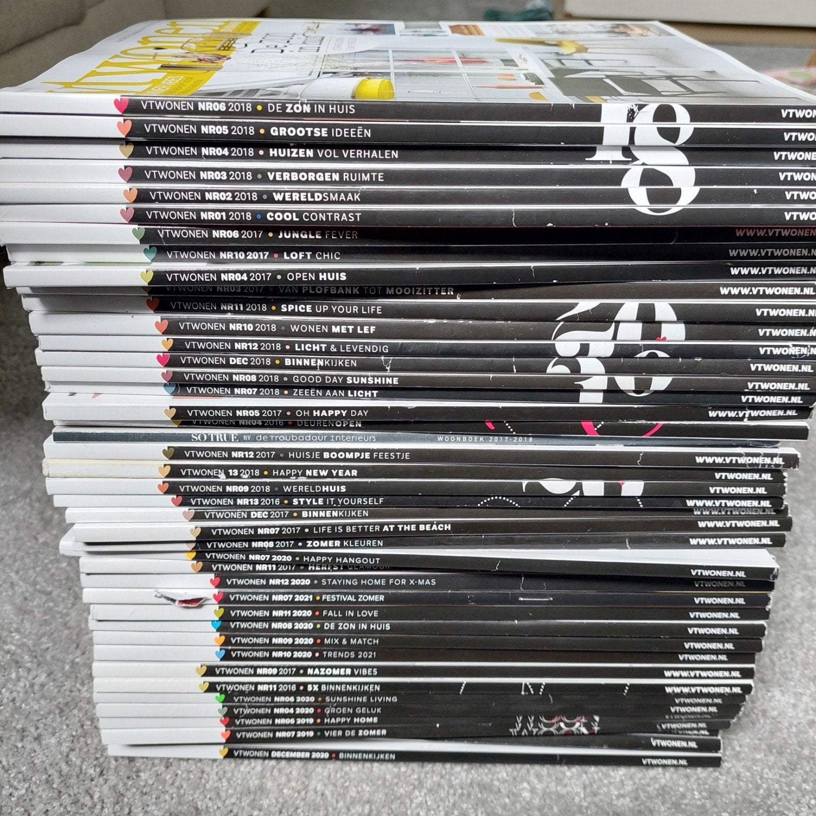 VT Wonen magazines 2017-2020 - Complete collectie, Boeken, Ophalen of Verzenden, Gelezen, Overige typen