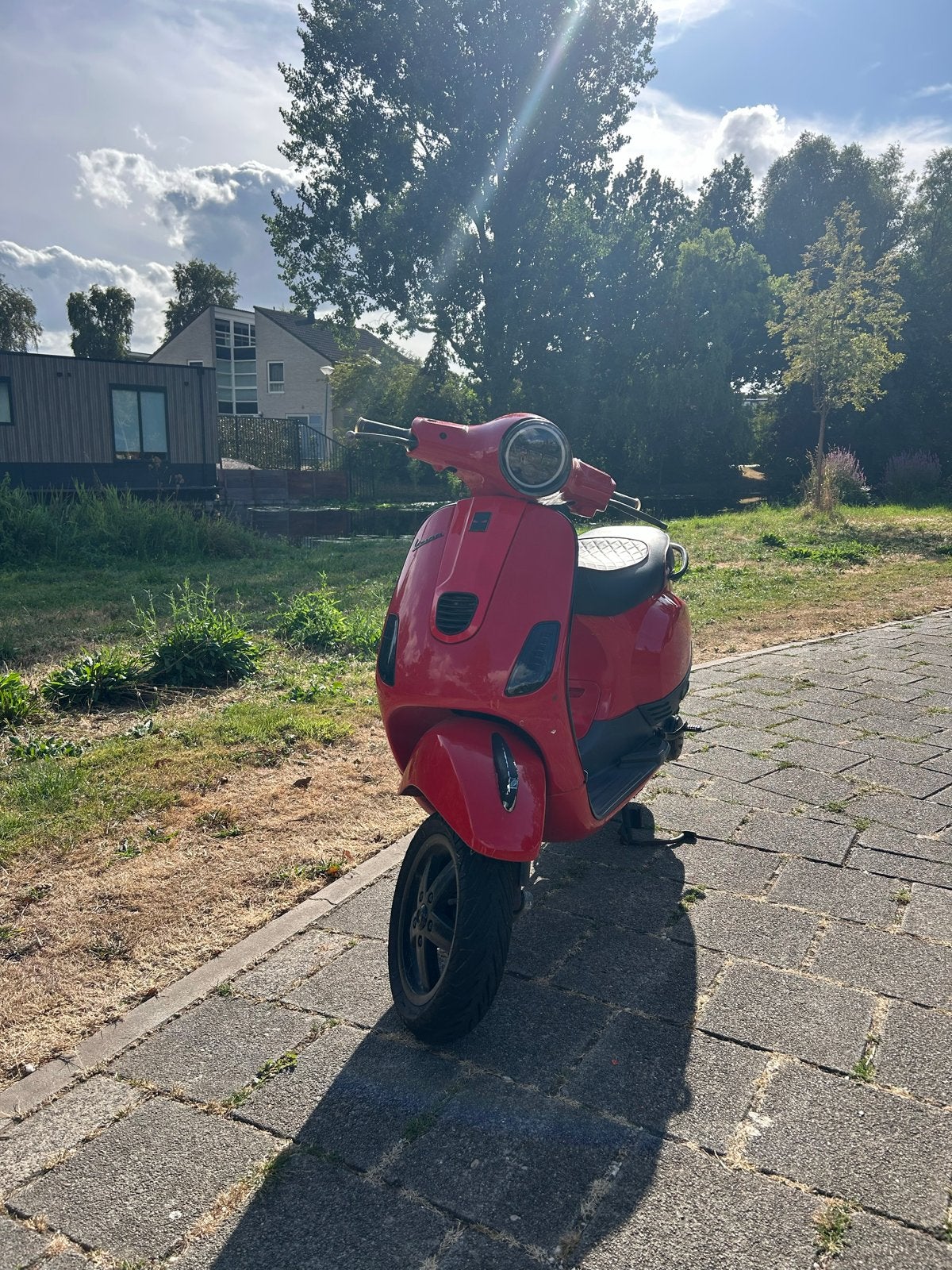 Vespa S Rood - Bouwjaar 2013, 4-takt, 4-klepper, Fietsen en Brommers, Ophalen, Gebruikt, Maximaal 45 km/u, Vespa S
