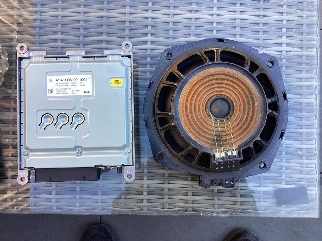 Mercedes Burmester versterker en subwoofer A1679006109, Ophalen of Verzenden, Gebruikt, Mercedes-Benz
