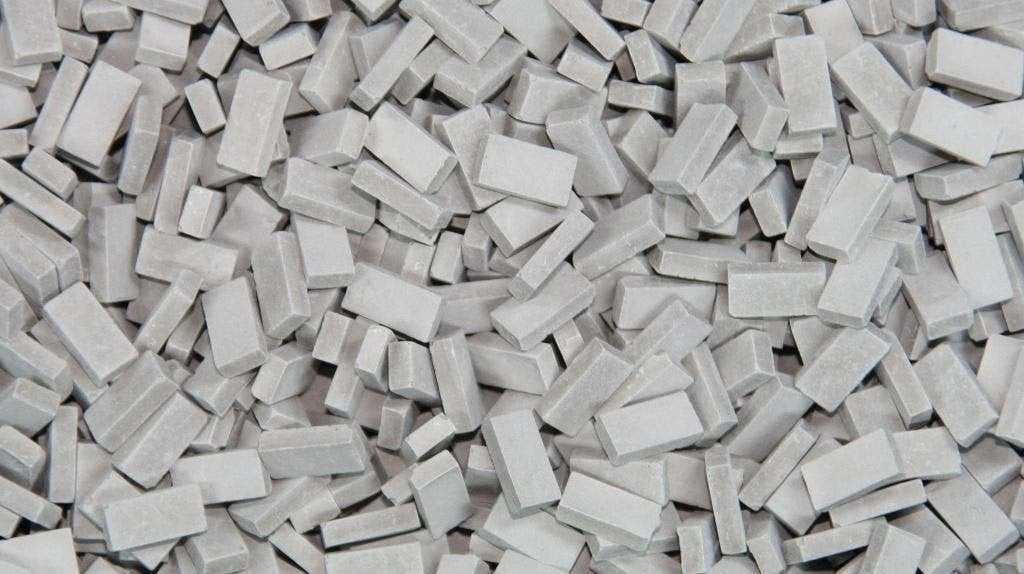 Juweela		grey bricks - bakstenen grijs 200x	1/24, Verzenden, Nieuw, 1:50 of kleiner