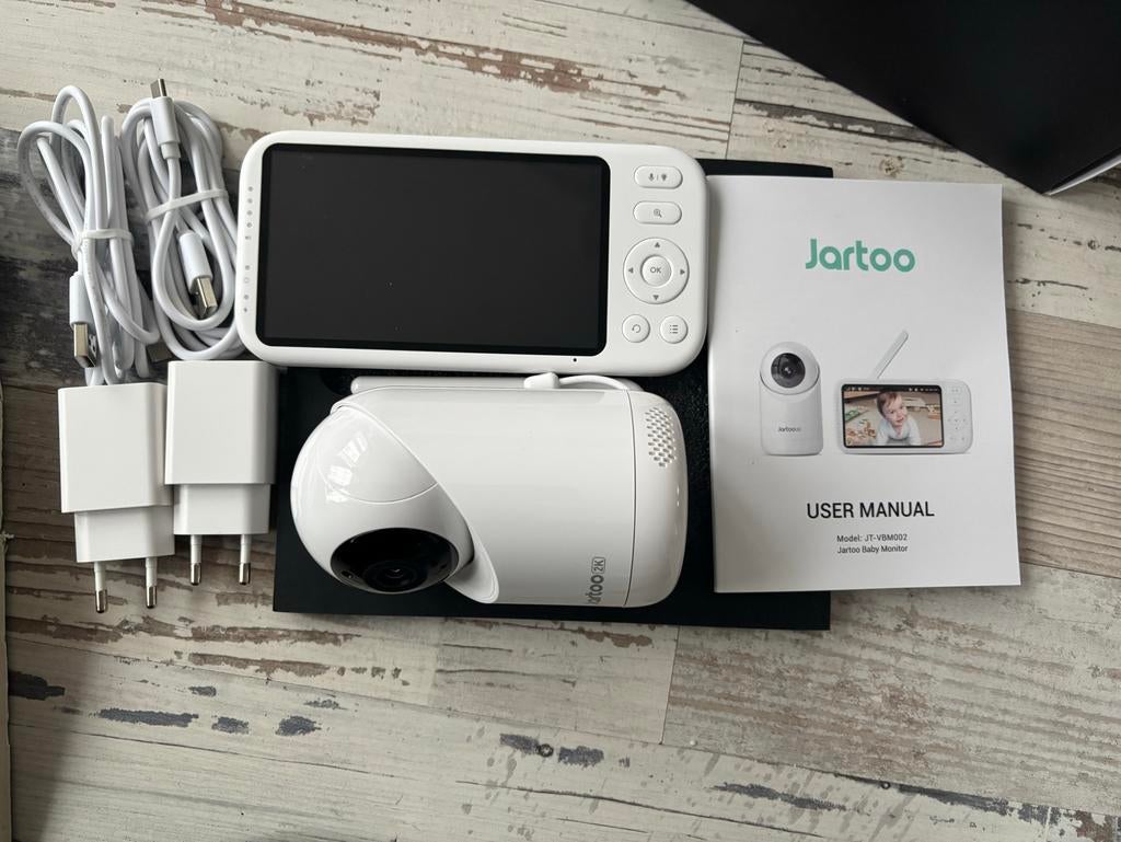 Jartoo 2K Video Babyfoon met Camera en Audio (als nieuw!), Kinderen en Baby's, Babyfoons, Ophalen of Verzenden, Zo goed als nieuw
