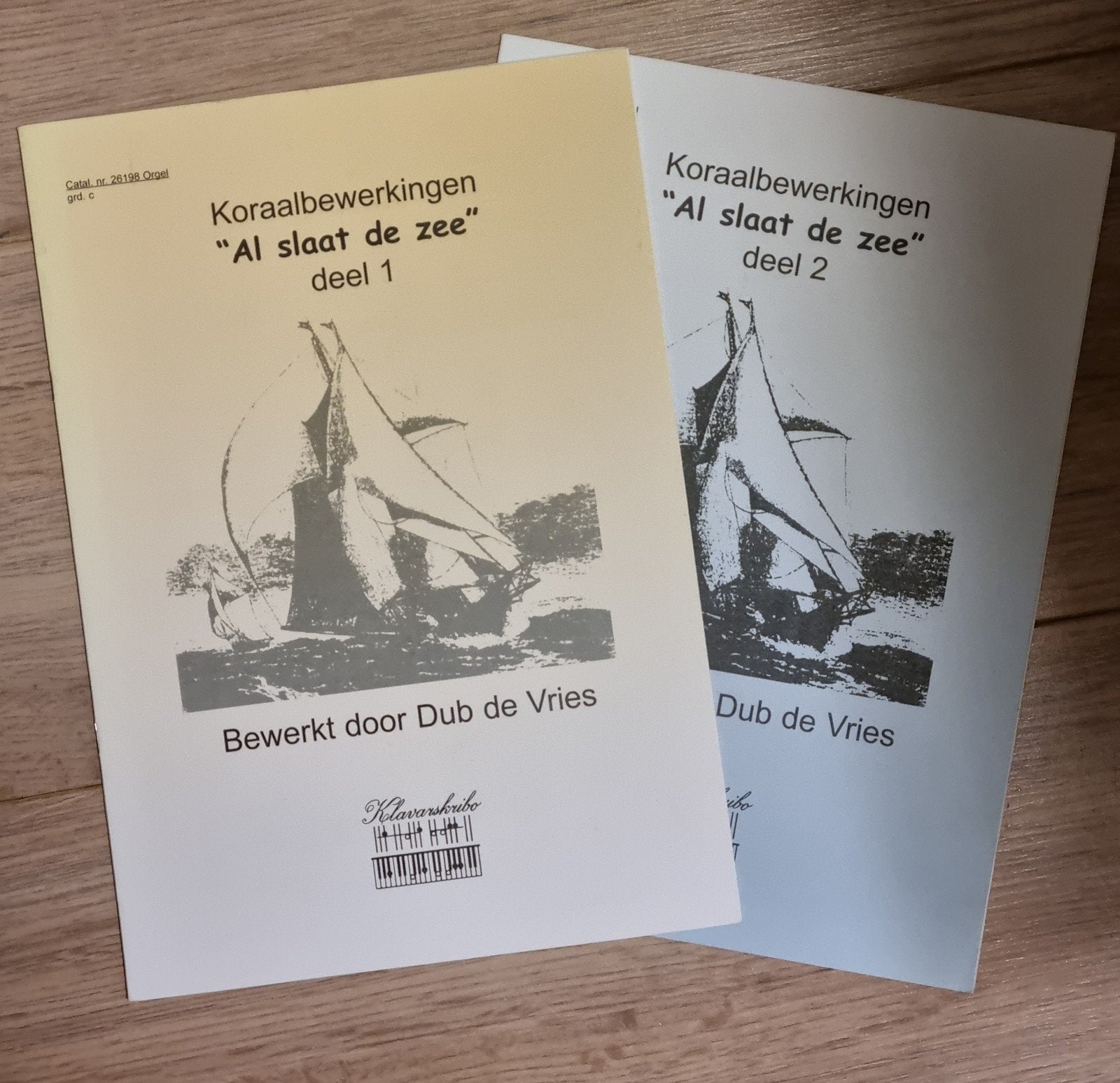 klavarskribo, Dub de Vries. twee bundeltjes Gezangen, Ophalen of Verzenden, Gebruikt, Artiest of Componist, Religie en Gospel