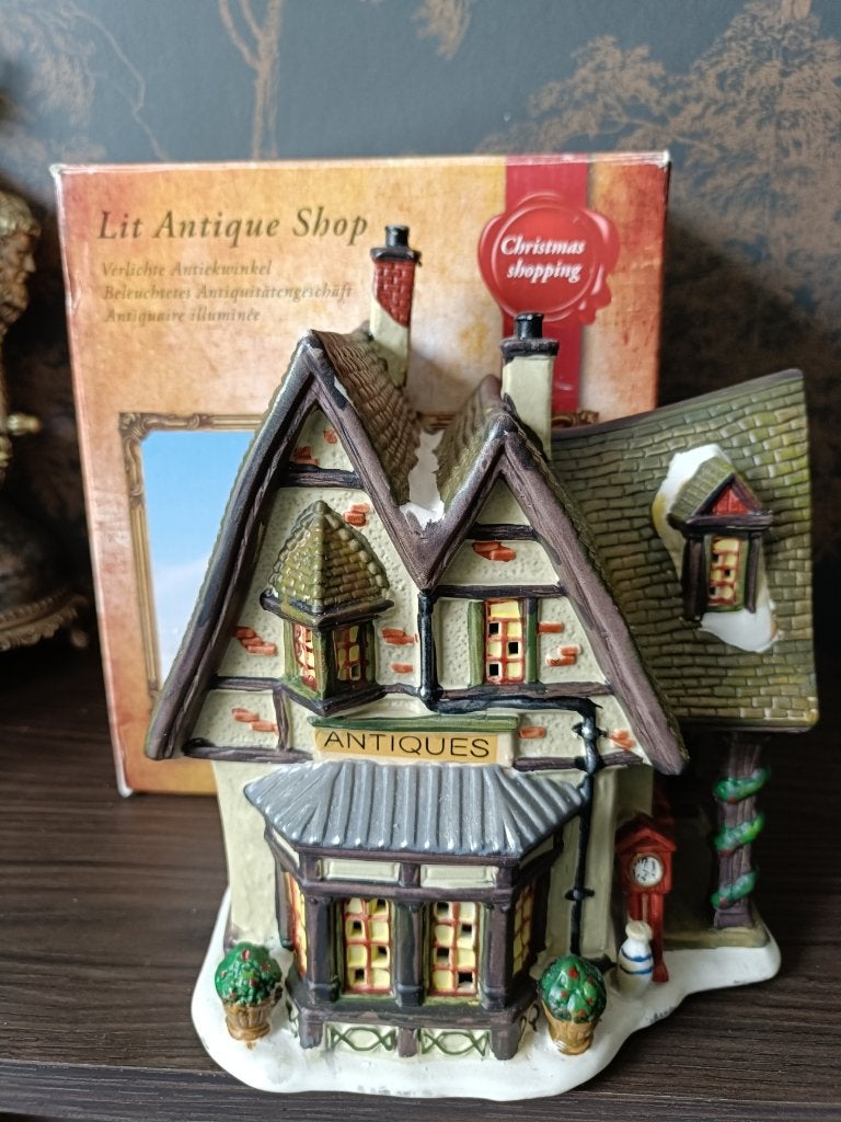 Kersthuis Lumineo Antiqe shop, Diversen, Kerst, Ophalen of Verzenden, Zo goed als nieuw