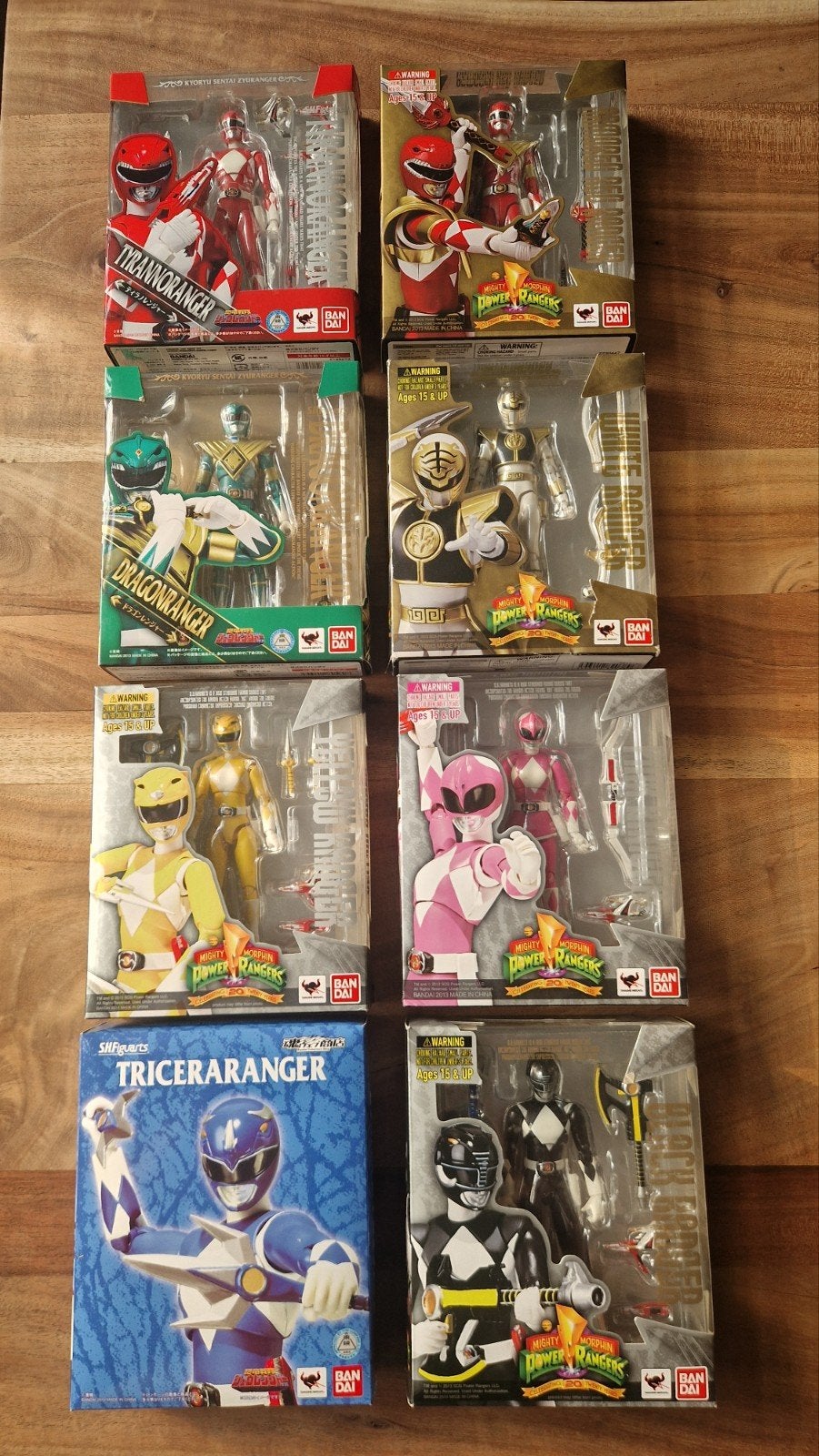 Power Rangers S.H. Figuarts Actiefiguren - Complete Set, Ophalen of Verzenden, Zo goed als nieuw