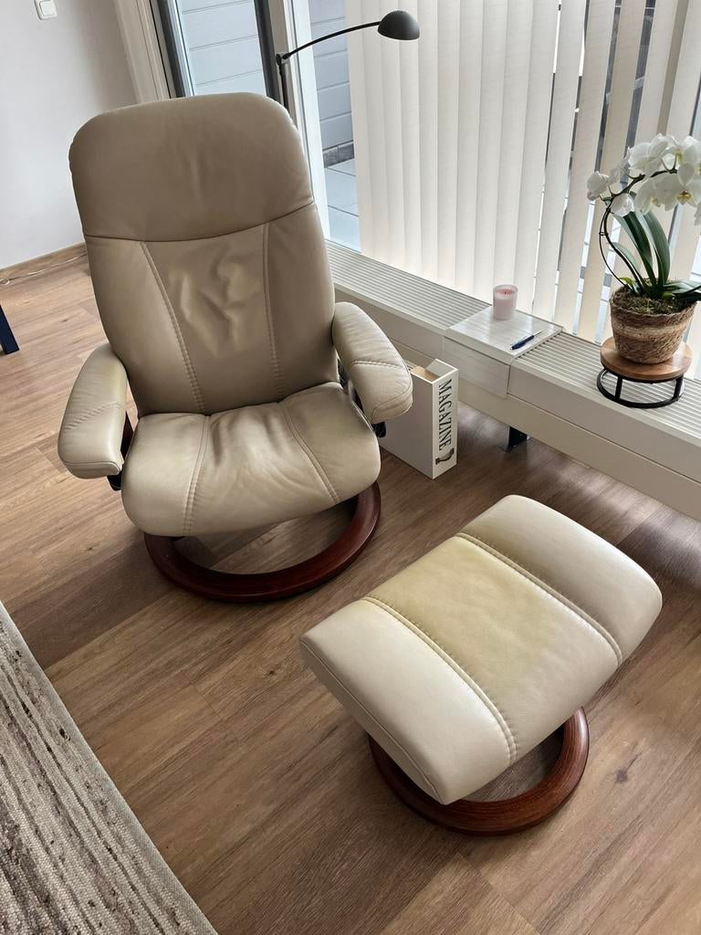 Stressless stoel, Huis en Inrichting, Fauteuils, Ophalen, Zo goed als nieuw, 50 tot 75 cm