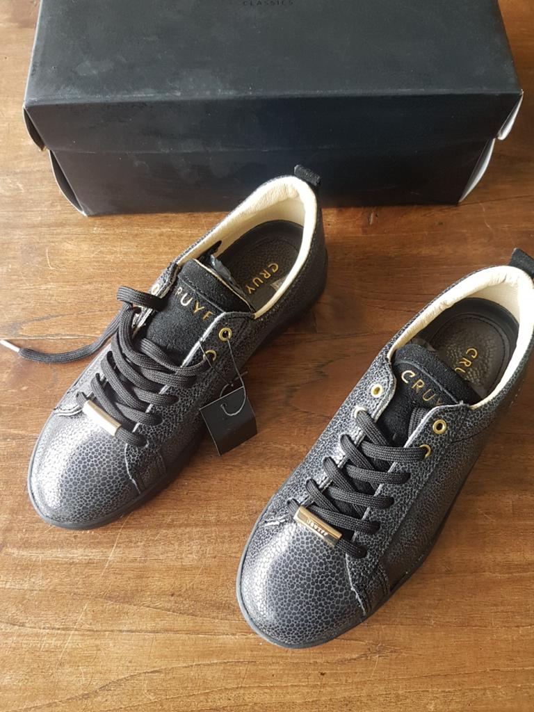 Cruyff sneakers zwart leer maat 36, Ophalen of Verzenden, Nieuw, Zwart, Sneakers of Gympen