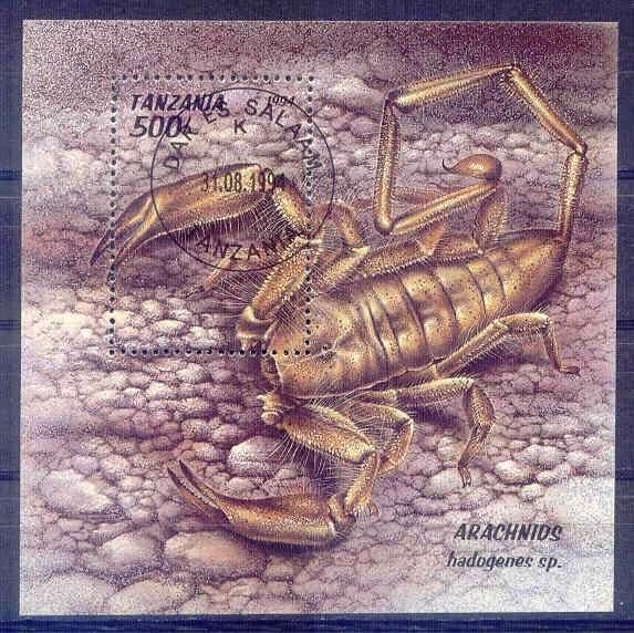 Tanzania 1994 M1805 blok 255 gest., Ophalen of Verzenden, Tanzania, Gestempeld