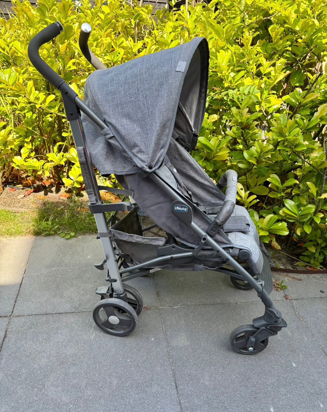 Chicco buggy incl. voetenzak en regenhoes, Ophalen, Zo goed als nieuw, Overige merken, Verstelbare rugleuning