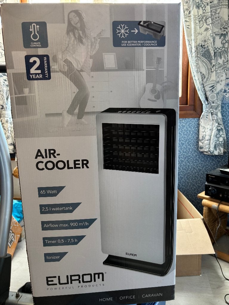 aircooler, Ophalen, 3 snelheden of meer, Koelen en Ontvochtigen, 100 m³ of groter