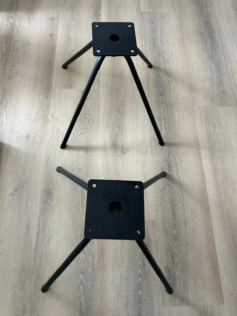 2 nieuwe zwarte onderstellen voor Table du Sud stoelen, Ophalen, Twee, Zwart, Nieuw