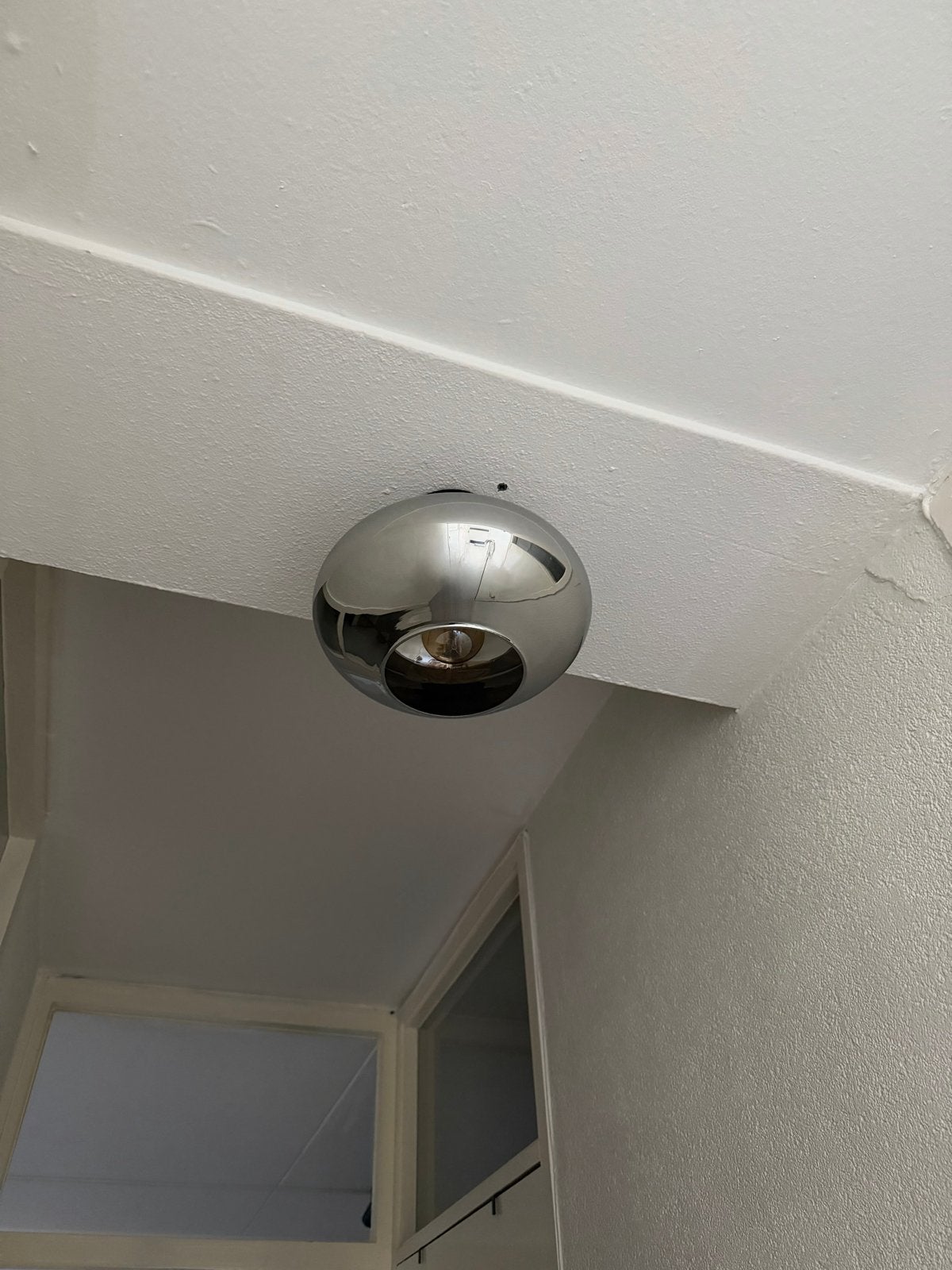 Plafondlamp met smoke glas - Zwart, Ophalen, Zwart, Plafondlamp, Glas