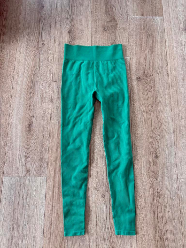 Groene sportlegging H&M, Kleding | Dames, Sportkleding, Nieuw, Ophalen of Verzenden, Fitness of Aerobics, Maat 34 (XS) of kleiner