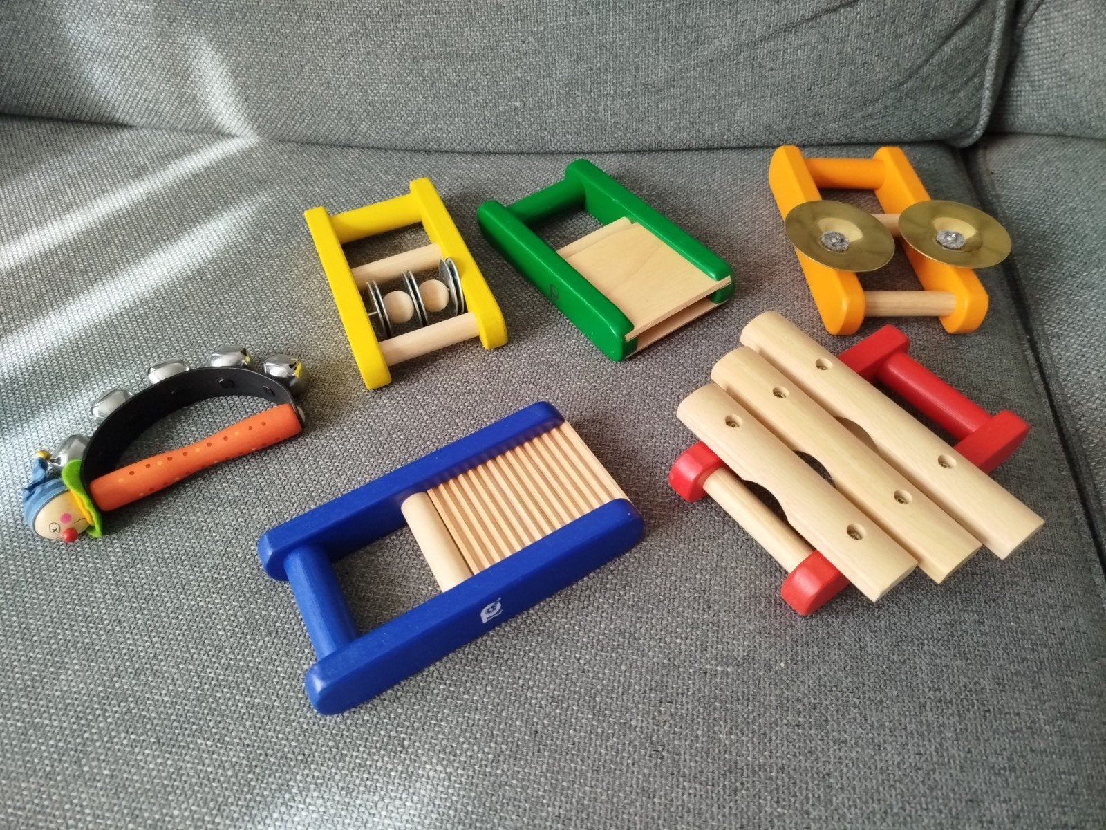 Houten muziekinstrumenten set voor kinderen, Ophalen of Verzenden, Gebruikt, Ontdekken, Met geluid