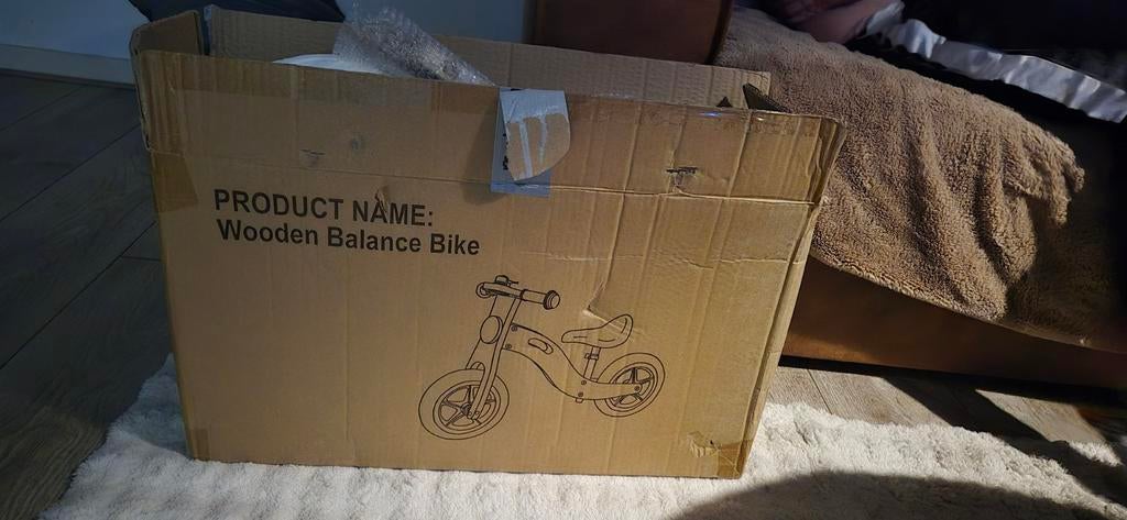 Houten loopfiets, Kinderen en Baby's, Speelgoed | Buiten | Voertuigen en Loopfietsen, Ophalen of Verzenden