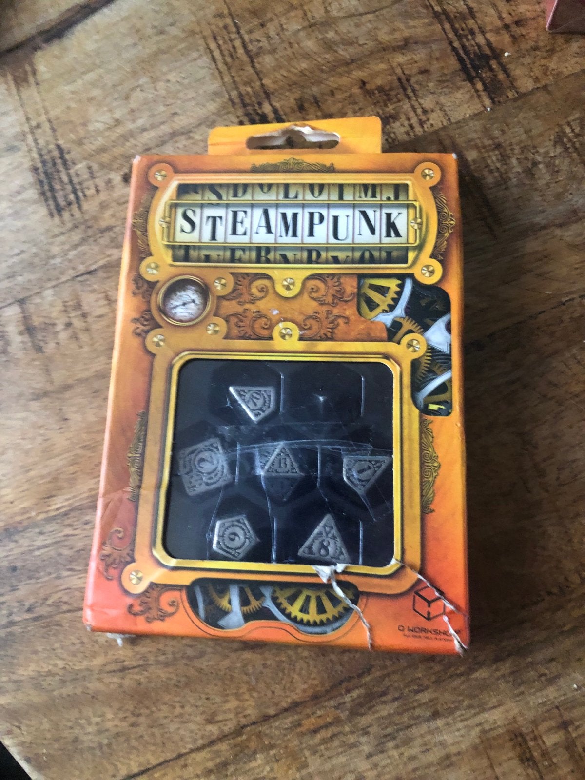 Q WORKSHOP Steampunk dobbelstenen set Nieuw!, Een of twee spelers, Ophalen of Verzenden, Nieuw