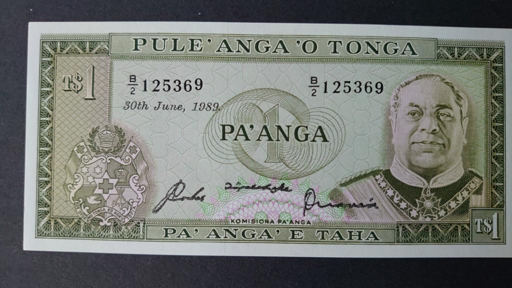 ** Tonga 1 pa'anga 30-06-1989 UNC p19c **, Ophalen of Verzenden, Los biljet