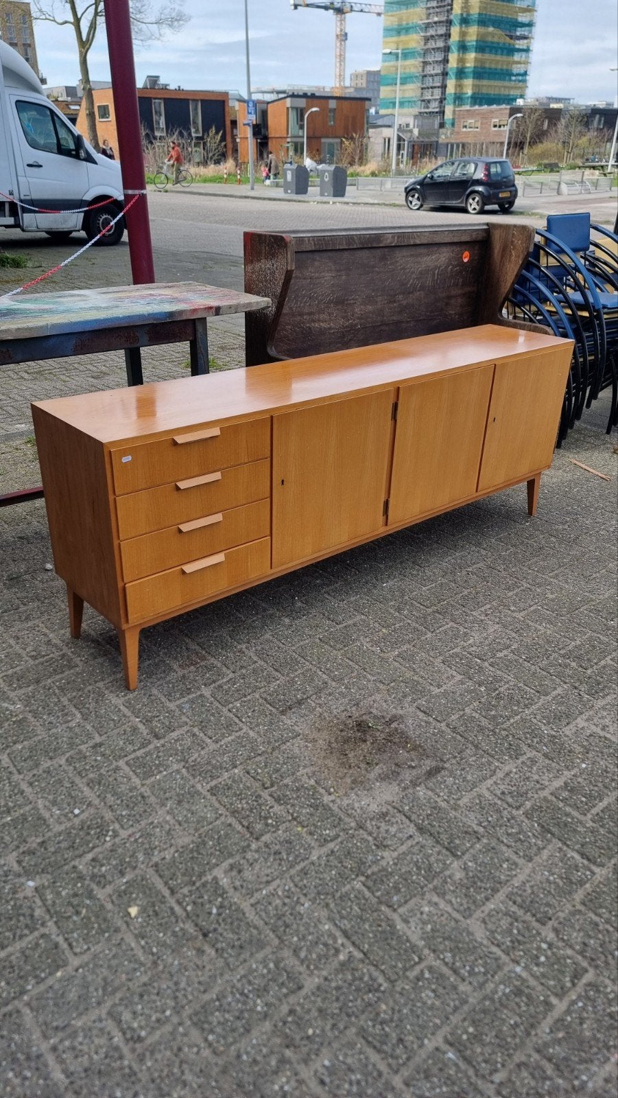Vintage dressoir XL  jaren 60, ,, Ophalen of Verzenden, Zo goed als nieuw, ,