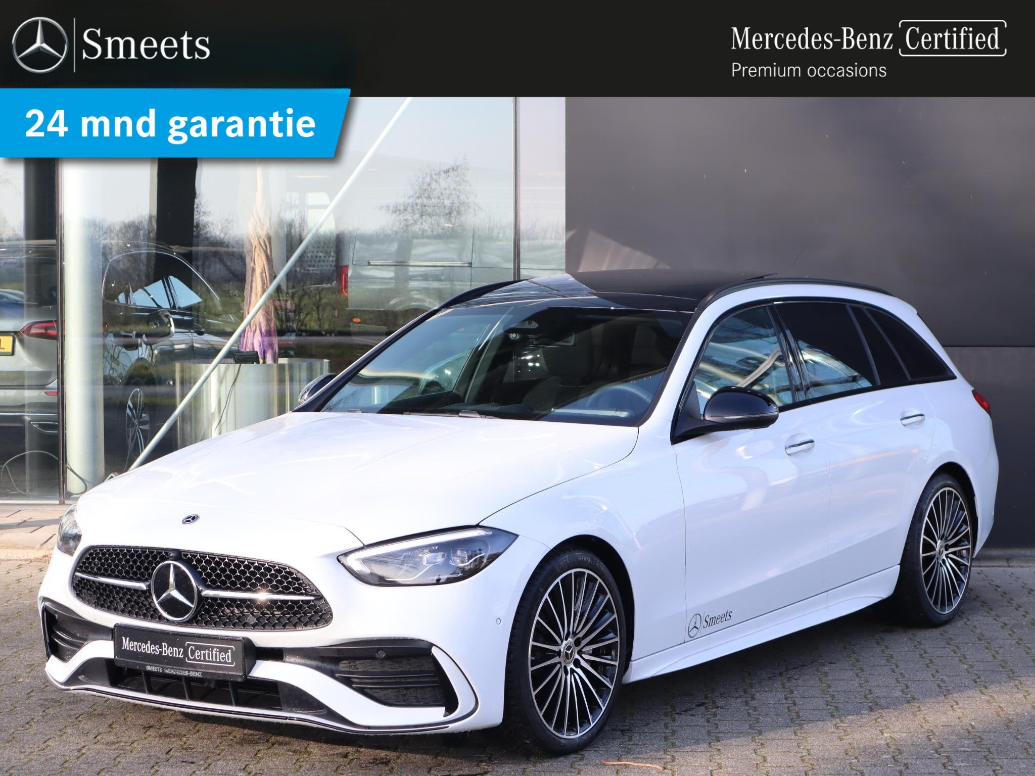 Mercedes-Benz C-klasse Estate 180 Star Edition AMG Line Plus, Auto's, Mercedes-Benz, 1800 kg, 4 cilinders, 1655 kg, Wit