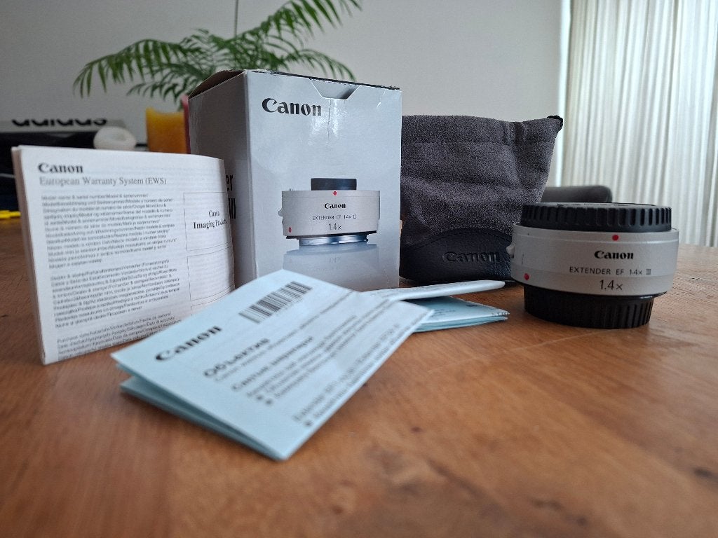 Canon Extender 1.4 Mark III, zo goed als nieuw in de doos, Ophalen of Verzenden, Zo goed als nieuw, Canon, Toebehoren