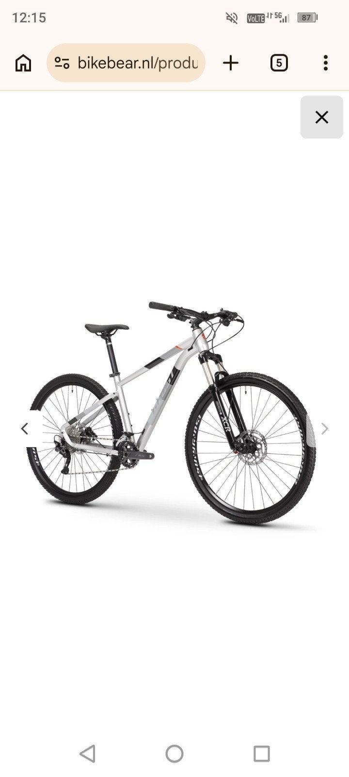 Ghost Kato Advanced MTB 2021 Mountainbike, Gebruikt, Hardtail, Heren, Schijfrem