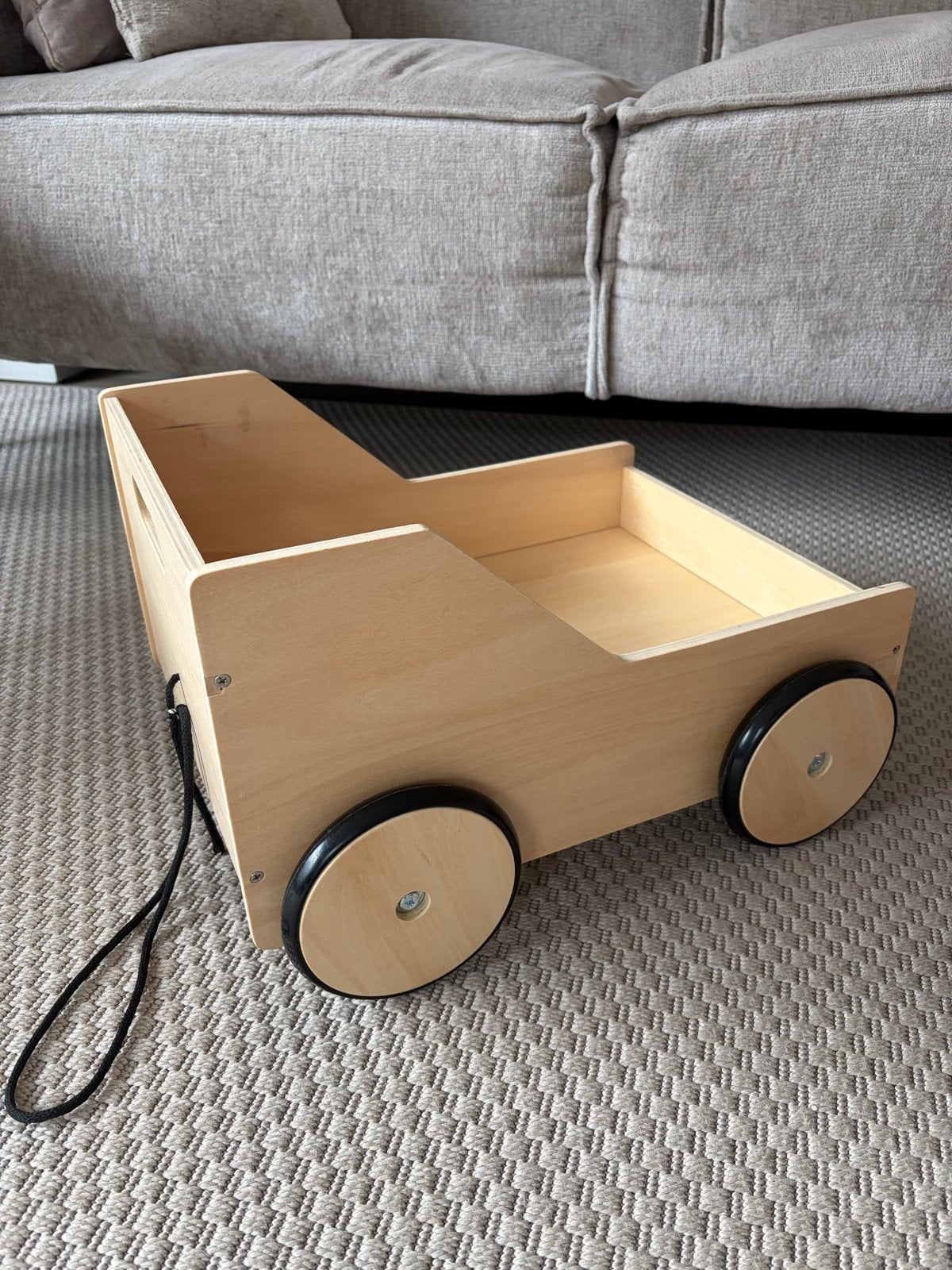 Houten trekkar / loopwagen voor kinderen, Ophalen, Zo goed als nieuw, Duw- of Trekspeelgoed