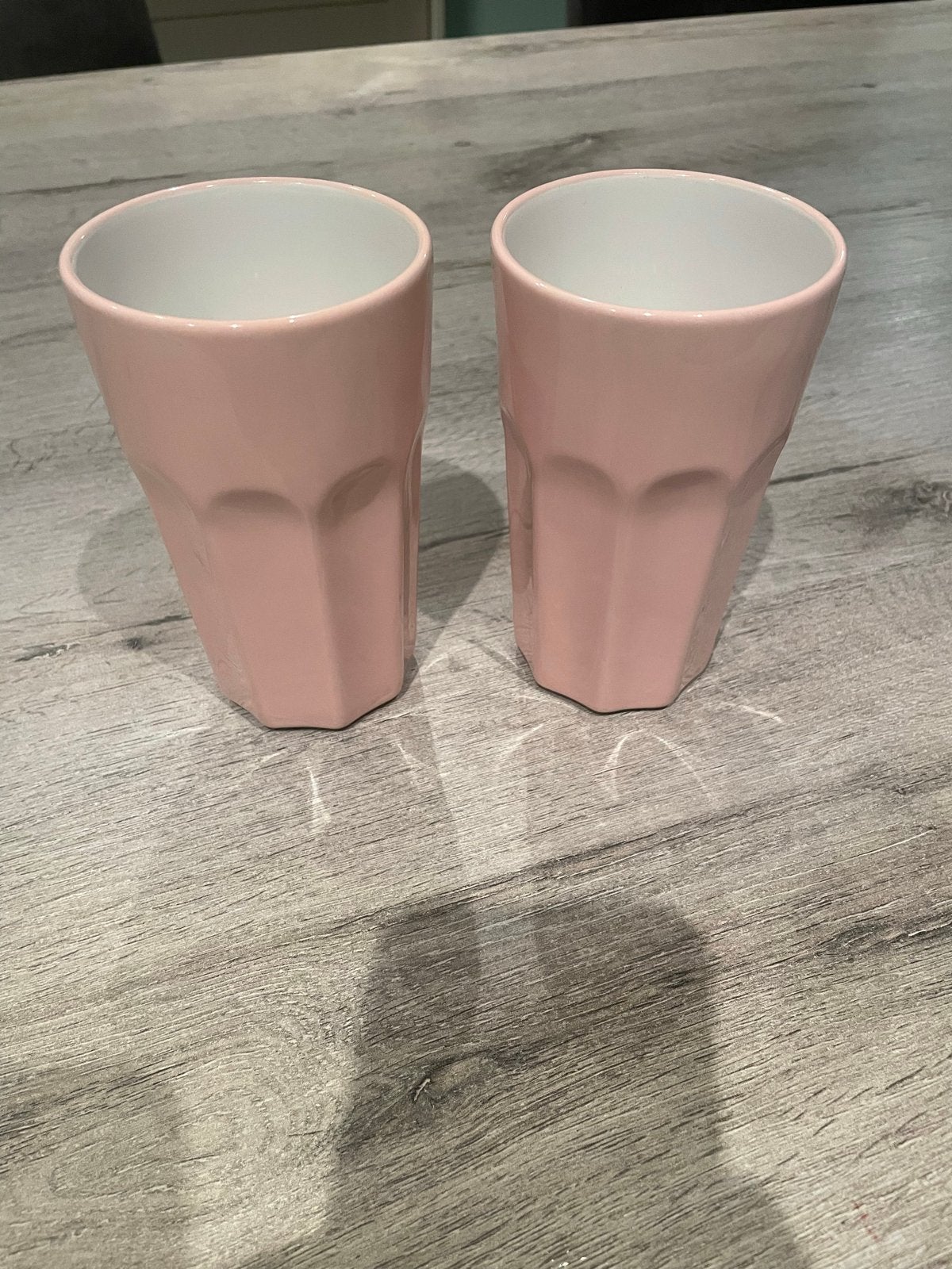 2 grote roze mokken van IKEA, Huis en Inrichting, Keramiek, IKEA, Zo goed als nieuw, Mok