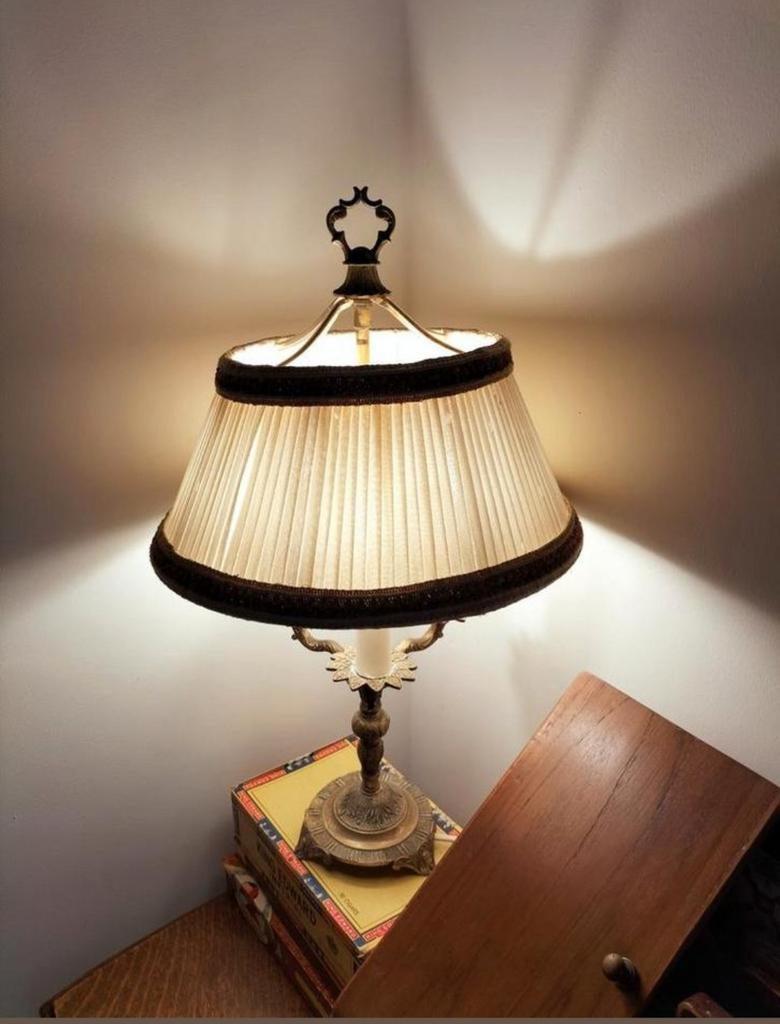 Klassieke Franse bouillotte lamp tafellamp, Ophalen